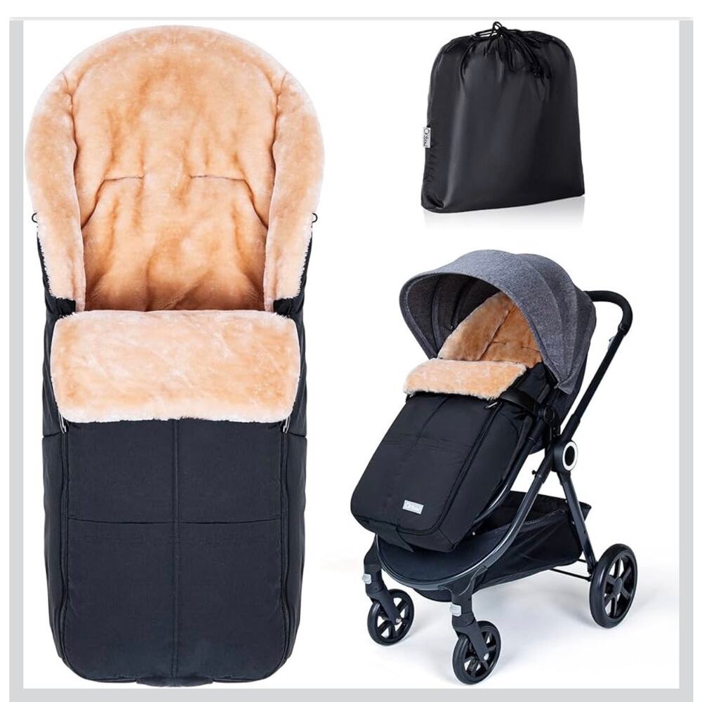 NEW Orzbow Stroller Footmuff Universal Faux Wool Baby Bunting Bag Warm, Weather